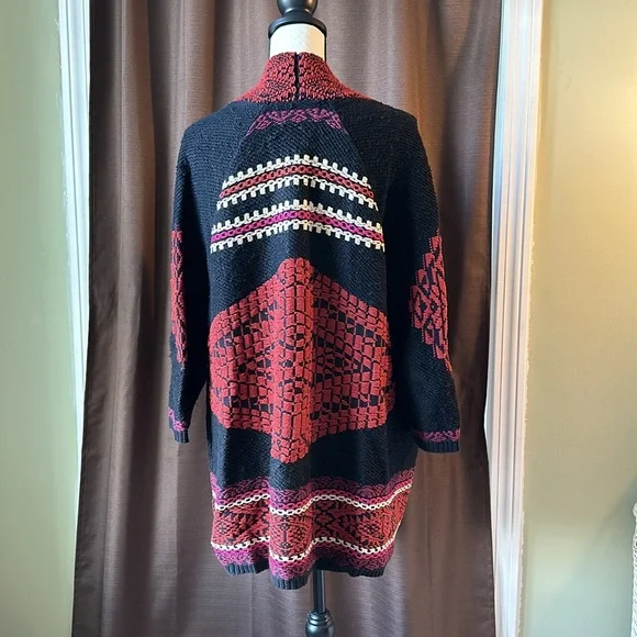Lucky Brand Southwest Inspired Cardigan Size M - Picture 4 of 12